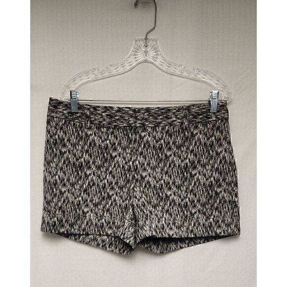 Express Chino Shorts Flat Front Cuffed Hem Black/White Size 10 - Picture 3 of 6